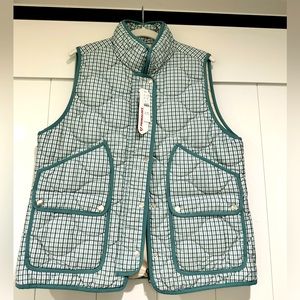 J CREW SIGNATURE PUFFER - Plaid - Size Large